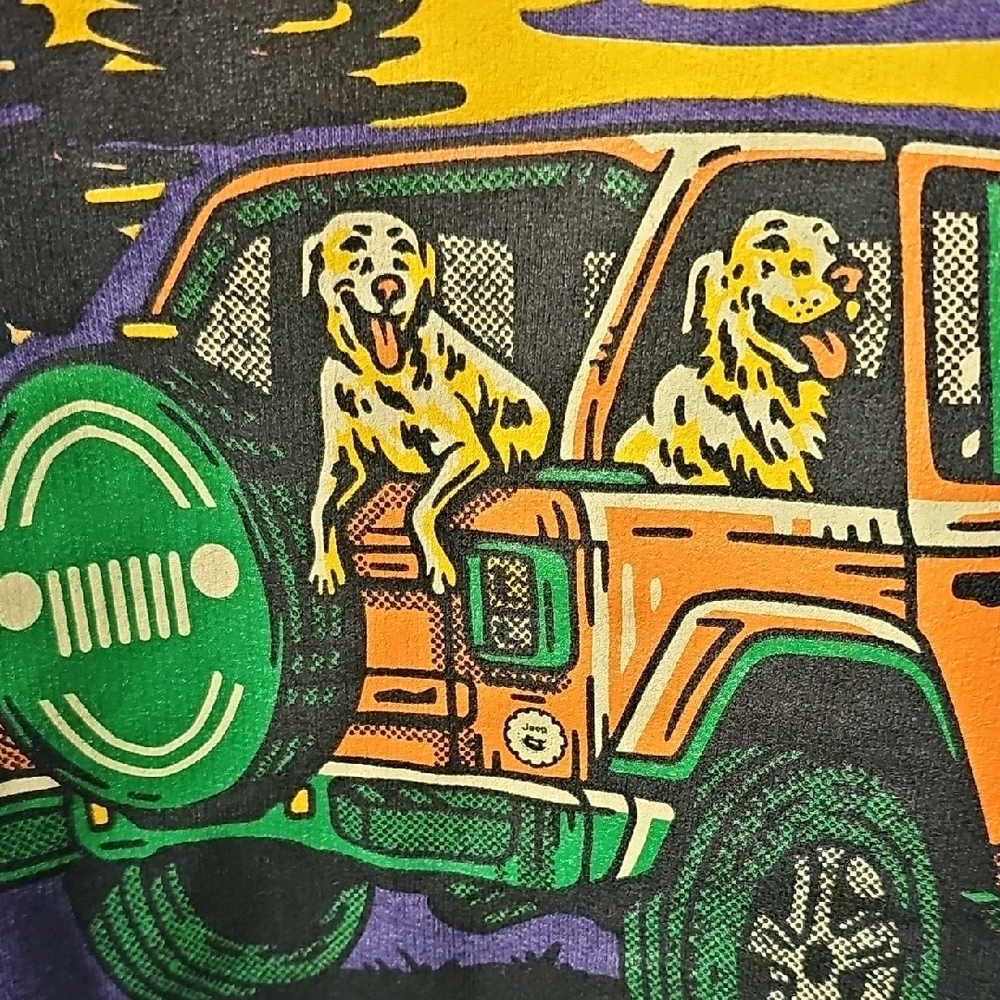 Jeep Purple Sweatshirt Dog, Built For Adventure Small New! - Picture 7 of 9
